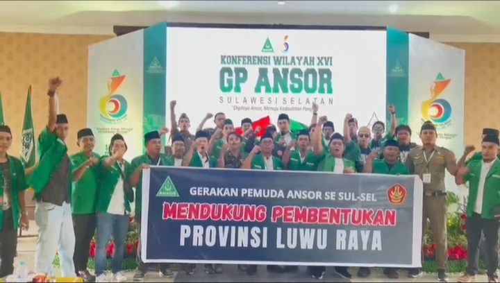 Luwu Raya Guncang Panggung Konferwil: Ansor Sulsel Solid Kawal Provinsi Baru