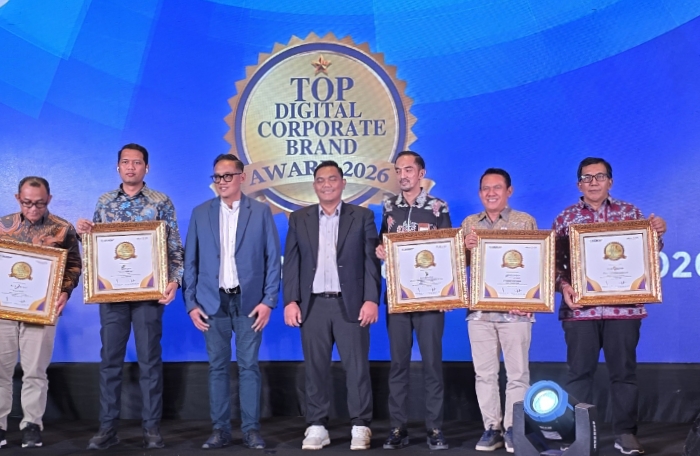Bank Sulselbar Raih Penghargaan Top Digital Corporate Brand Award 2026