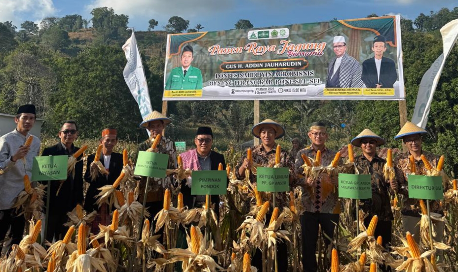 Ketum PP GP Ansor Kunjungan Ke Sulsel! Gelar Silaturahmi Akbar dan Panen Raya Jagung