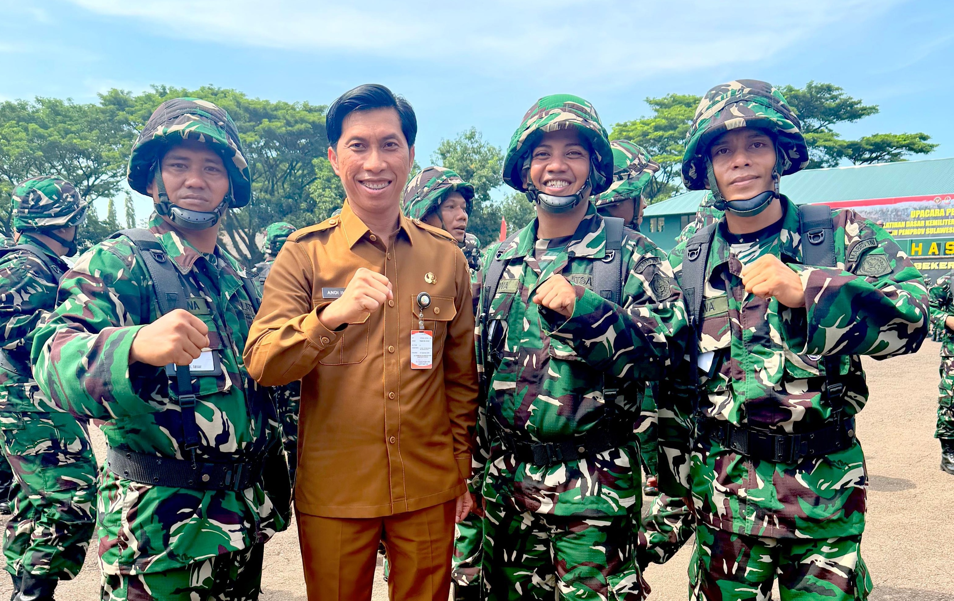 Kehadiran Andi Ihsan Beri Semangat Peserta Komcad ASN BMBK