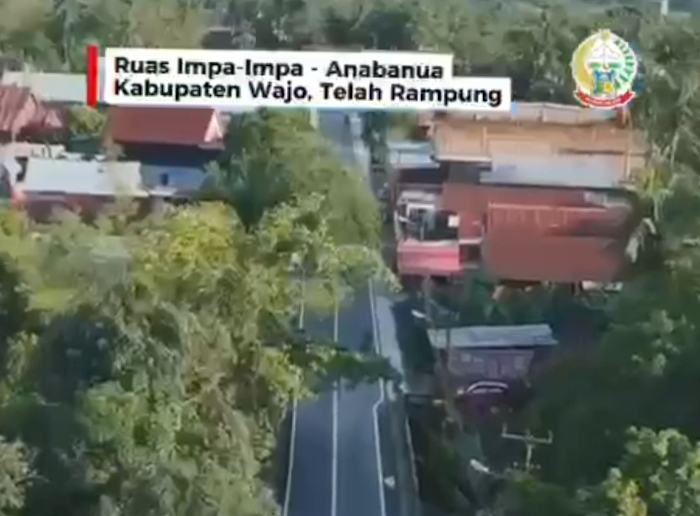 Ruas Jalan Impa-Impa - Anabanua di Wajo Mulus, Gubernur Sulsel: Mobilitas Warga Kian Lancar