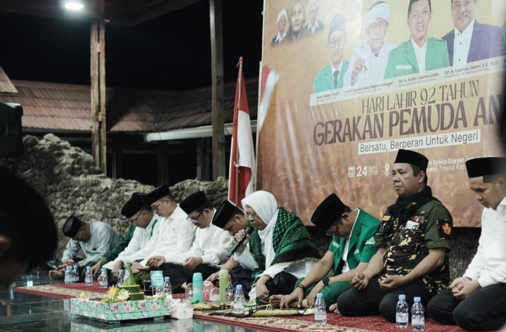 Masjid Tua Tosora Bergelora! GP Ansor Sulsel Gelar Harlah ke-92
