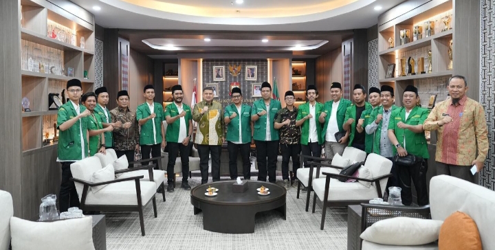 Jelang Kegiatan Nasional, PW GP Ansor Sulsel Audiens Bersama Wali Kota Makassar