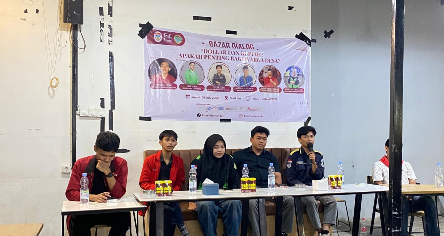HMM-FEB UNANDA Gelar Bazar Dialog, Dollar Menguat, Warga Desa Tersengat!