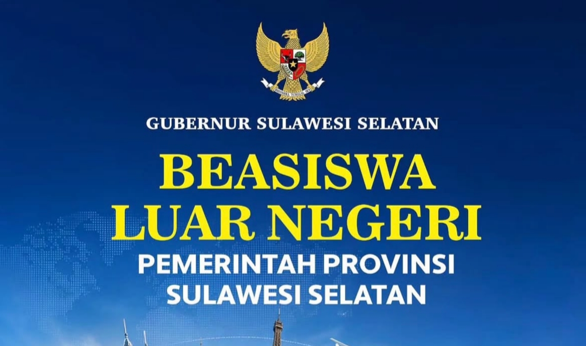 Beasiswa Luar Negeri S1 Pemprov Sulsel Dibuka, Gubernur Dorong Lahirnya SDM Unggul