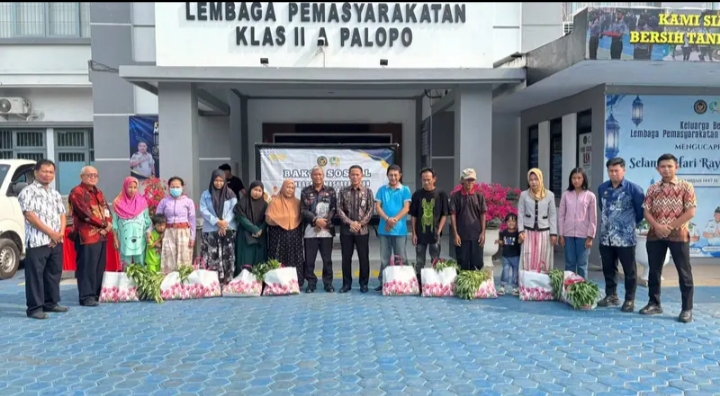 Lapas Kelas IIA Palopo Banjir Kepedulian, Keluarga Warga Binaan Disentuh Bantuan Sembako