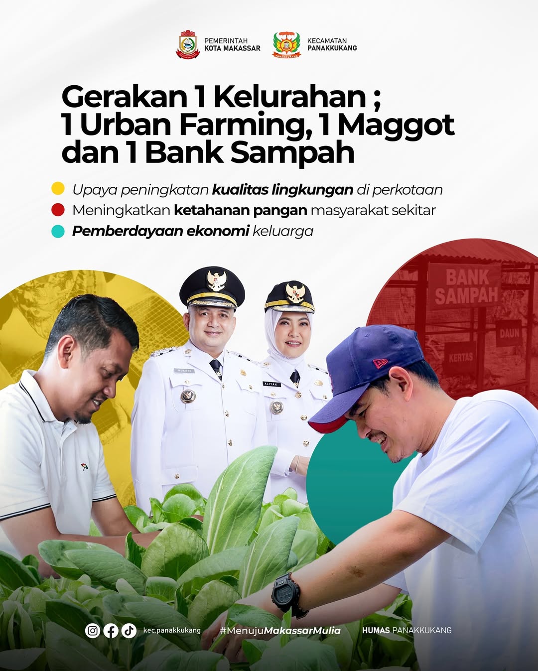 Pemerintah Kecamatan Panakkukang Siap Luncurkan Gerakan 1 Kelurahan: 1 Urban Farming, 1 Maggot, dan 1 Bank Sampah