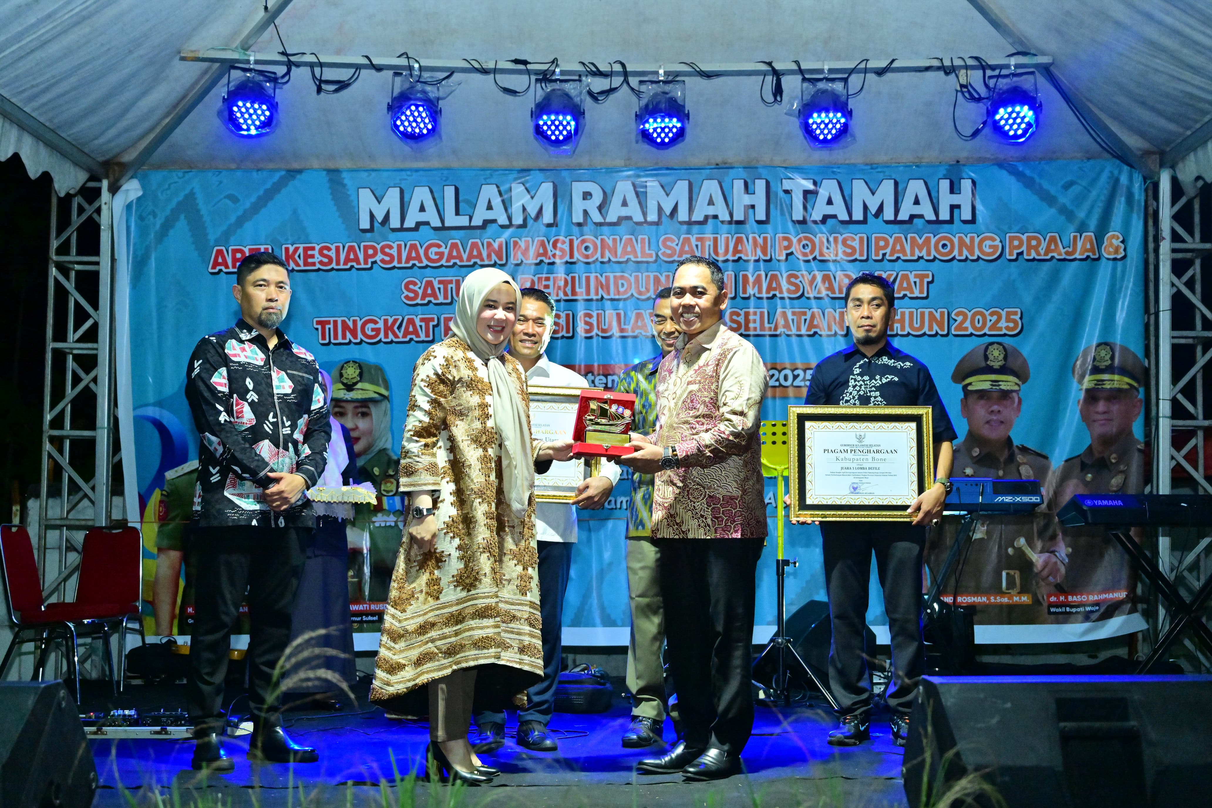 Wagub Sulsel Tekankan Satpol PP Harus Humanis, Wajo Jadi Tuan Rumah Apel Kesiapsiagaan