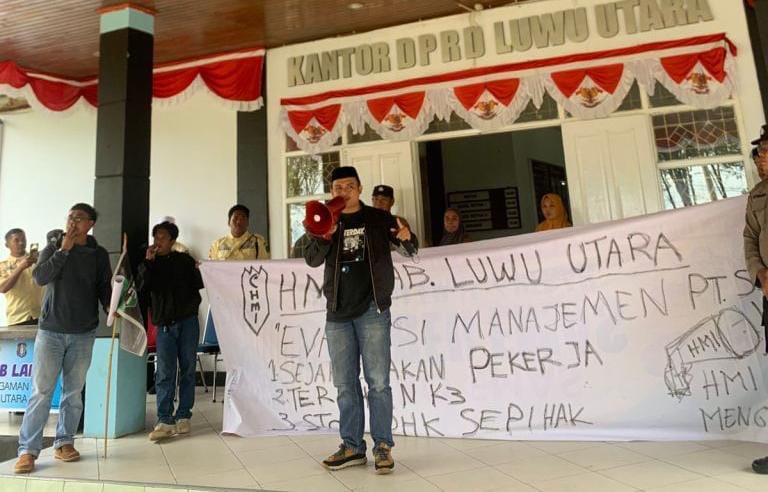 HMI Luwu Utara Gugat PT.SSS: Limbah Sawit, Buruh Tersakit