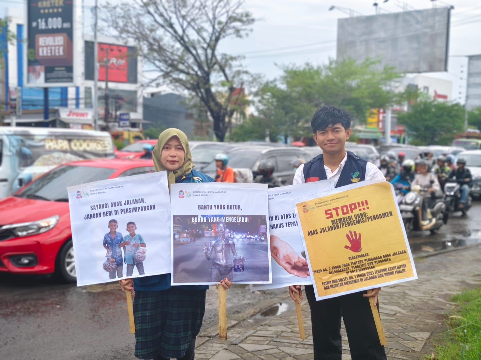 Dinas Sosial Bekerja Sama Satpol PP, Pemerintah Kecamatan & Pilar Sosial Laksanakan Posko Anjal