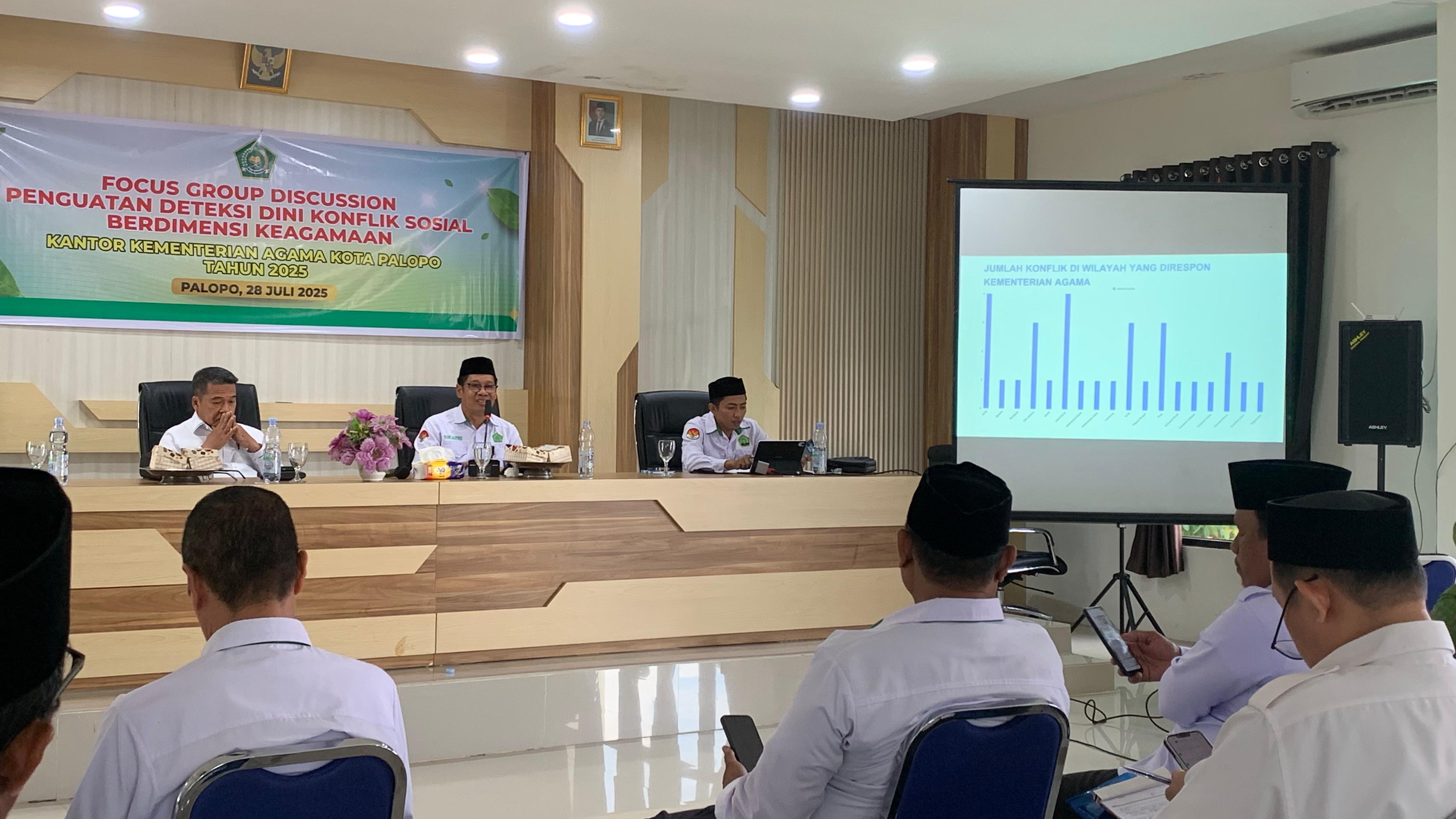 Kemenag Palopo Gelar FGD Penguatan Deteksi Dini Konflik Sosial Berdimensi Keagamaan