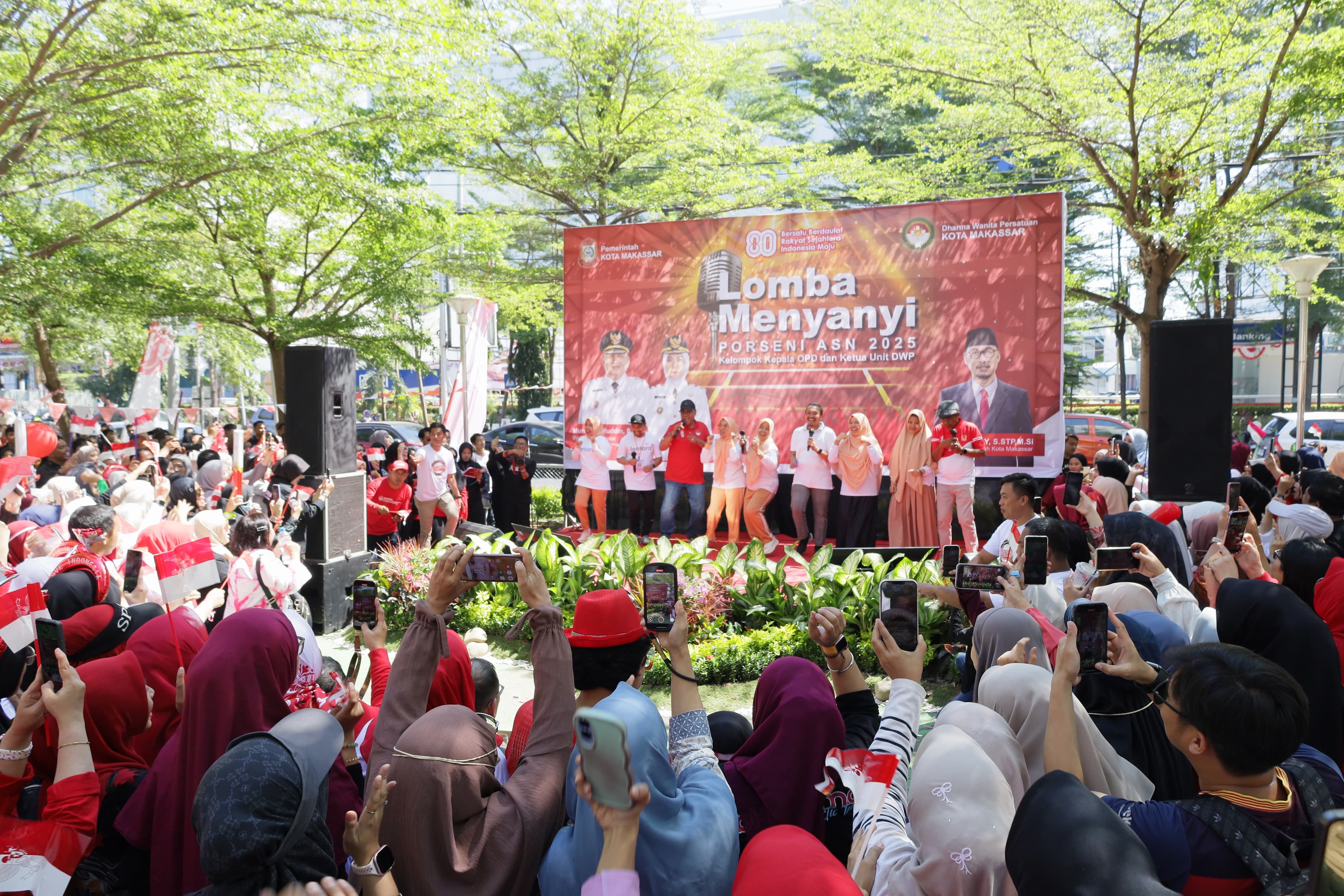 Porseni ASN 2025: Lagu Wali Kota Munafri dan Ketua PKK, Guncang Balai Kota Makassar