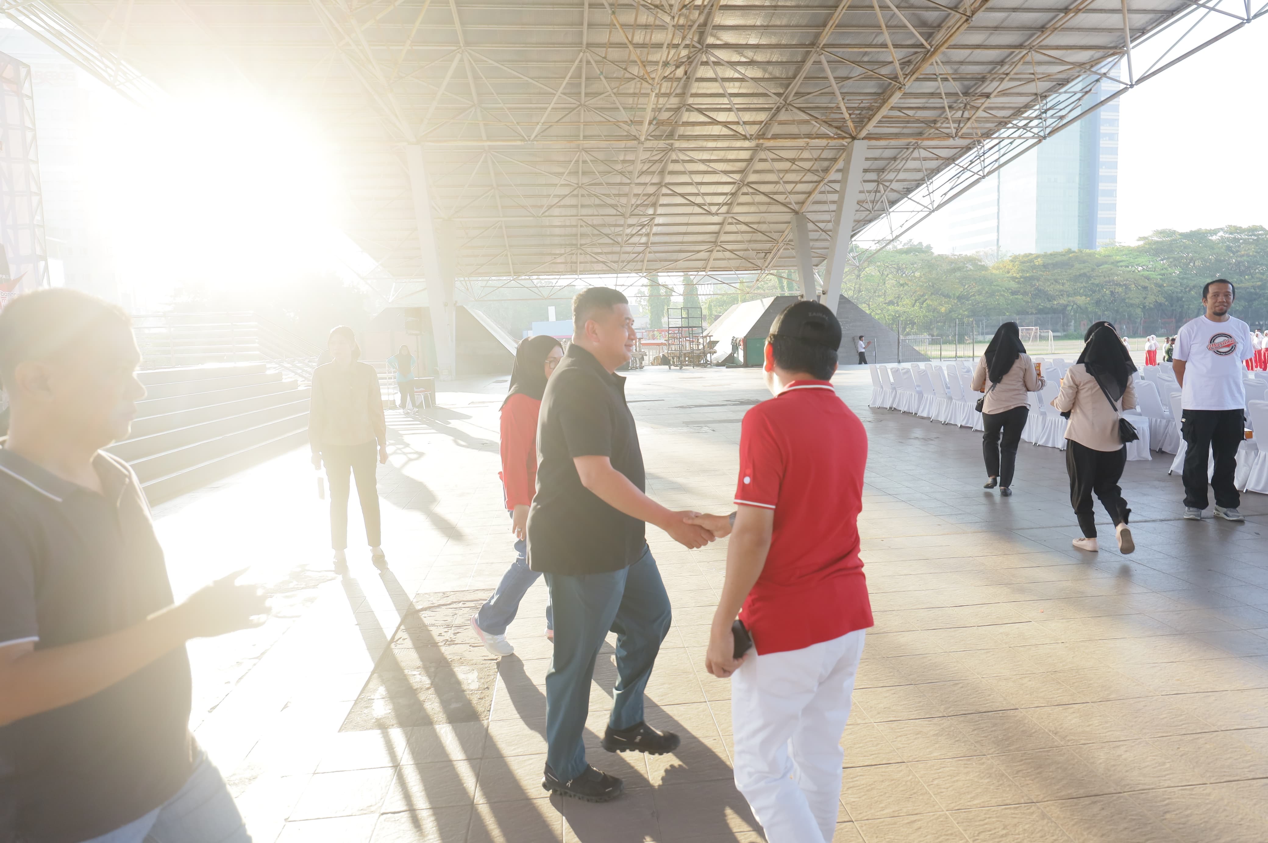 Munafri-Aliyah Ikut Semarakkan HUT RI Lewat Senam dan Porseni