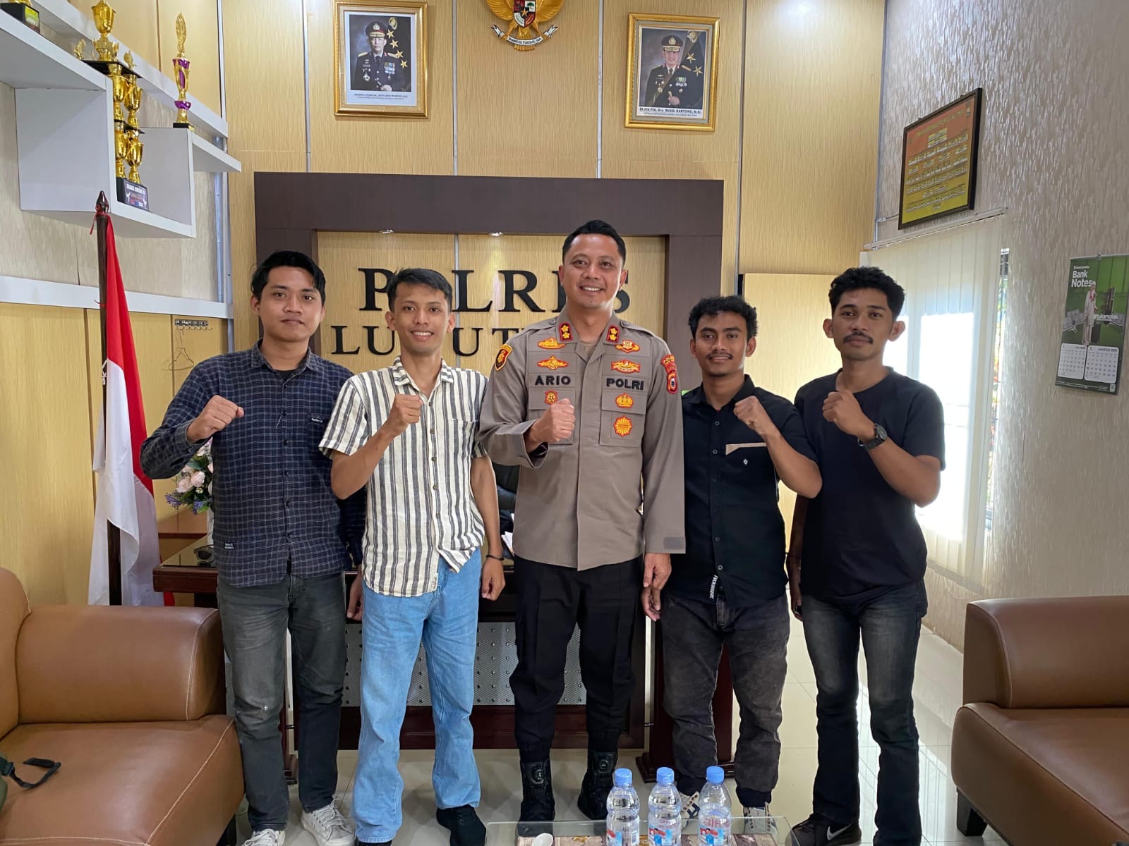 Pengurus HAM-LUTIM Lakukan Silaturahmi dengan Kapolres Luwu Timur