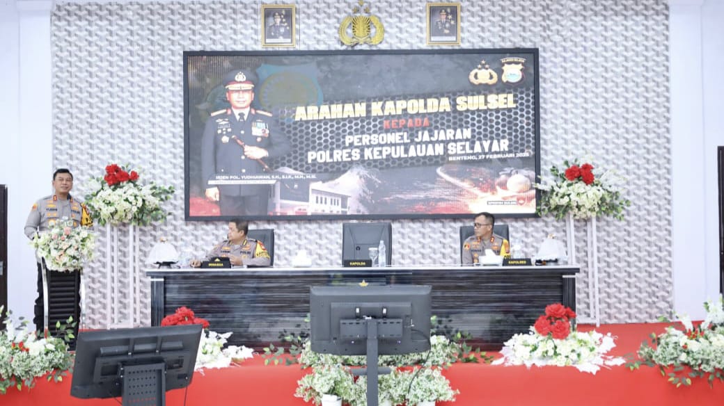 Arahan Strategis Kapolda Sulsel ke Personil Polres Selayar