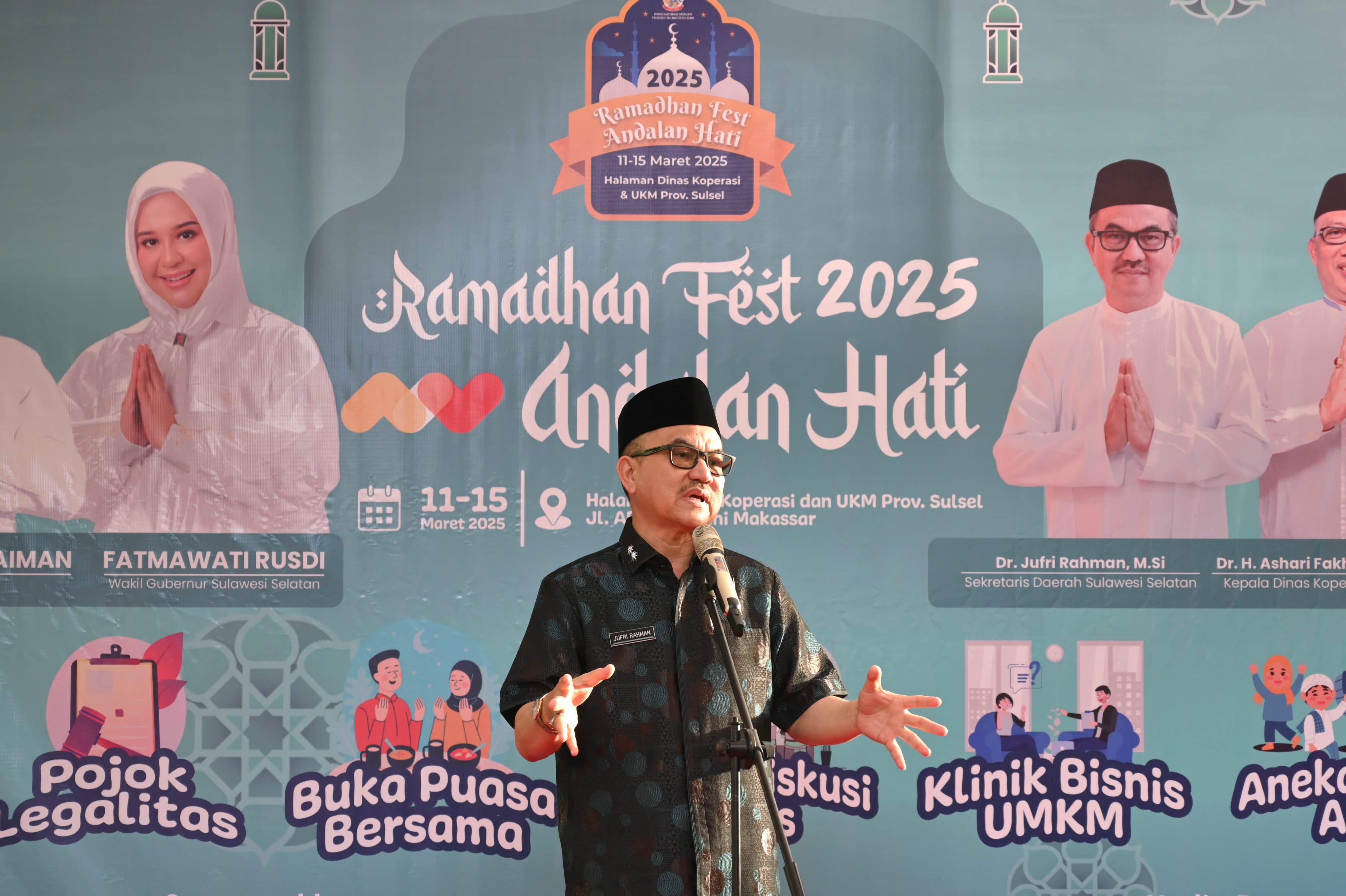 Sekda Jufri Rahman Buka Ramadhan Fest Andalan Hati untuk UMKM