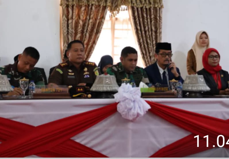 Kajari Pinrang Hadiri Sidang Paripurna Penetapan Bupati dan Wakil Bupati Terpilih
