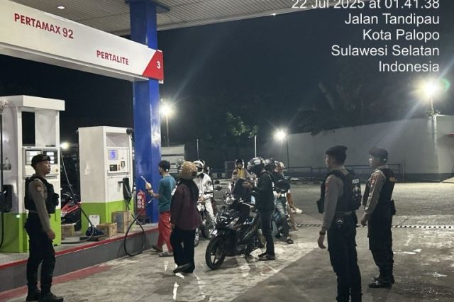 Polres Palopo Lakukan Monitoring SPBU, Antisipasi Penyalahgunaan BBM Bersubsidi