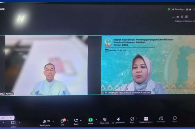 Wagub Sulsel Buka Rakor Strategis PenanggulanganKemiskinan Provinsi Sulawesi Selatan Tahun 2025