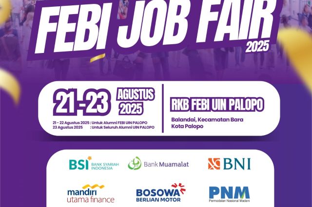 FEBI UIN Palopo Gelar Job Fair 2025, Libatkan 15 Perusahaan Mitra