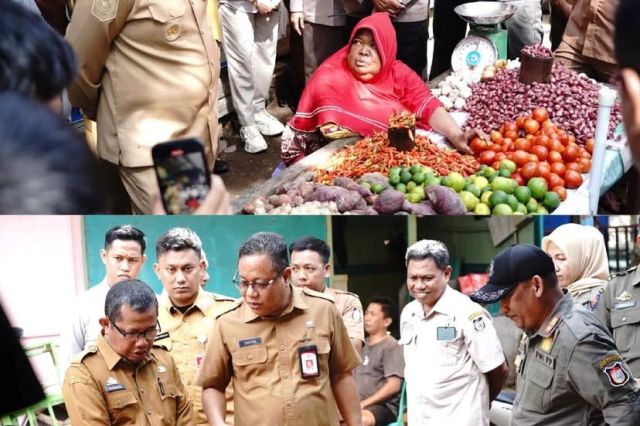 Bappeda Dampingi Wali Kota Makassar Tinjau Harga Pangan di Pasar Pabaeng-Baeng