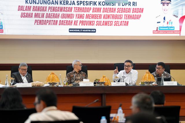 Sekda Sulsel Apresiasi Pengawasan DPR RI, Aria Bima Tegaskan Pentingnya UU BUMD