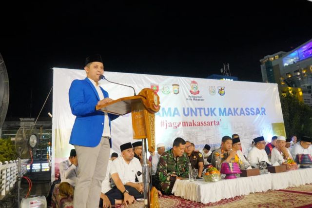 Baso Muhammad Ikram Sampaikan Pesan Damai Dalam Doa Bersama Untuk Kota Makassar