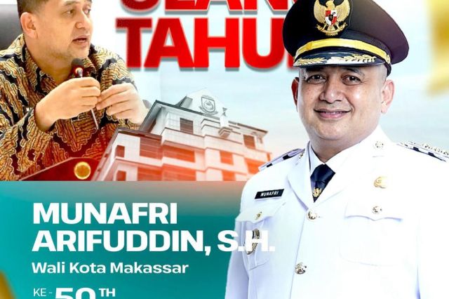 Bappeda Ucapkan Selamat Ulang Tahun Kepada Wali Kota Makassar ke 55 Tahun