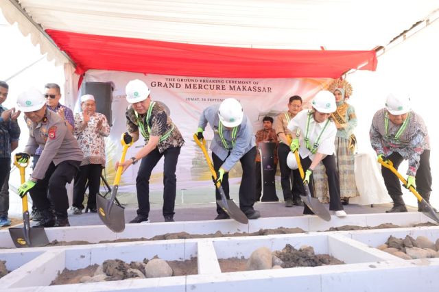 Wali Kota Munafri, Groundbreaking Hotel Bintang Lima Pertama