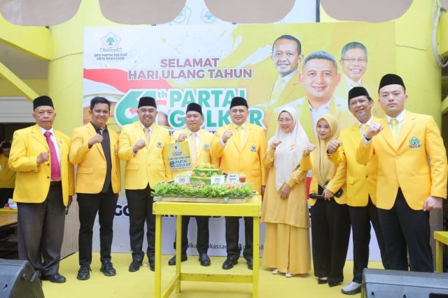 Rayakan HUT Partai ke-61, Munafri: Golkar Harus Hadir untuk Rakyat
