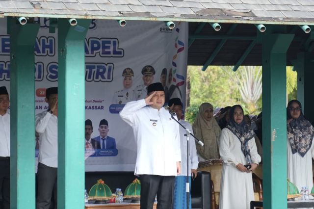 Wali Kota Munafri Pimpin Apel Hari Santri 2025, Sampaikan Amanat Menteri Agama RI