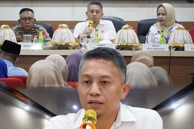 Camat Ujung Tanah Membuka Kegiatan Pertemuan Lintas Sektor Triwulan 3 Pusksmas Pattingalloang