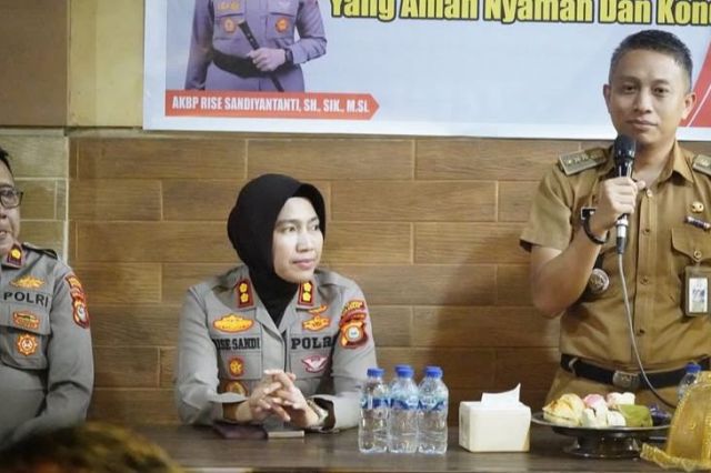 Camat Ujung Tanah Hadiri Kegiatan Coffe Morning Yang Diselenggarakan Kapolres Pelabuhan Makassar
