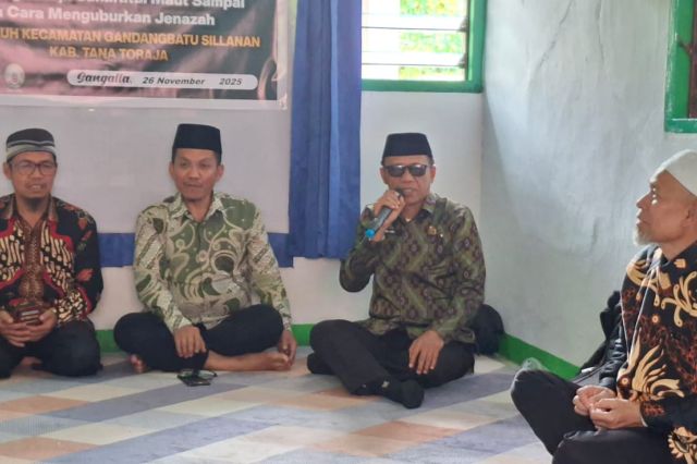Kepala Seksi Penyelenggara Haji dan Umrah Sosialisasi di 2 Kecamatan Tana Toraja