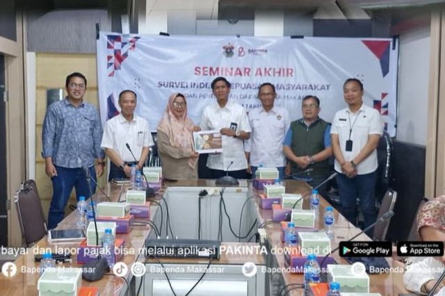 Sekretaris Bapenda Hadiri Seminar Akhir Survey Indeks Kepuasan Masyarakat