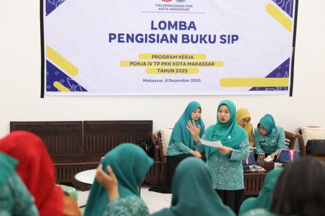 TP PKK Makassar Tingkatkan Kapasitas Kader Lewat Lomba Buku SIP 2025