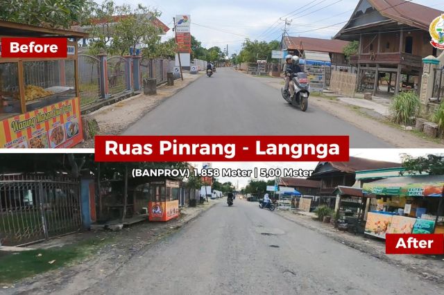 Akses Makin Lancar, Jalan Rusak di Pinrang Sudah Ditangani Berkat Bankeu Pemprov Sulsel