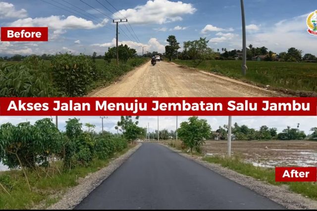 Bankeu Pemprov Sulsel, Ruas Jalan Prioritas di Luwu Rampung 100 Persen