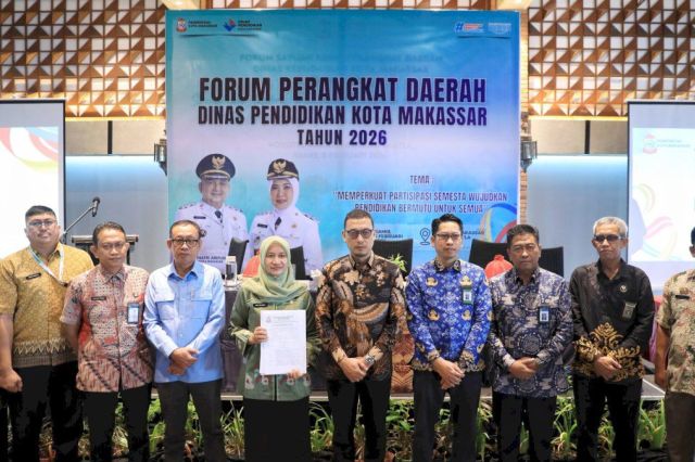 Dinas Pendidikan Hadirkan Kepala Bappeda Makassar Sebagai Narasumber Dalam Forum Perangkat Daerah 2026
