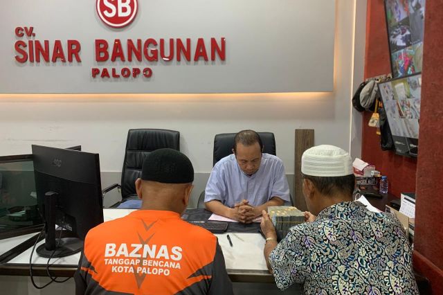 Inspiratif! BAZNAS Palopo Terima Zakat Dari Pengusaha Palopo,Tembus Rp 100 Juta