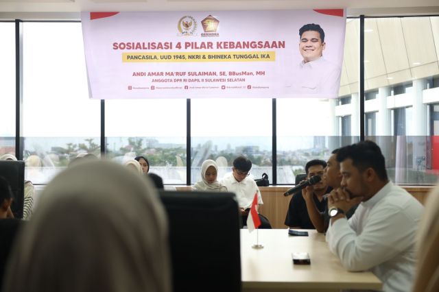 Andi Amar Ma’ruf Sulaiman Lanjutkan Sosialisasi 4 Pilar Kebangsaan Hingga Sore Hari