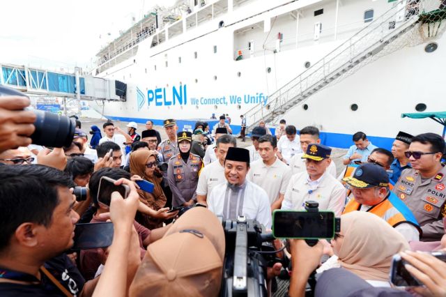 Gubernur Sulsel Lepas Pemudik Program PLN Jalur Laut Rute Makassar-Surabaya