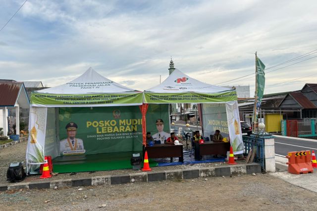 Mudik Lebaran, Pemprov Sulsel Dirikan Posko Layanan di Jalur Preservasi 