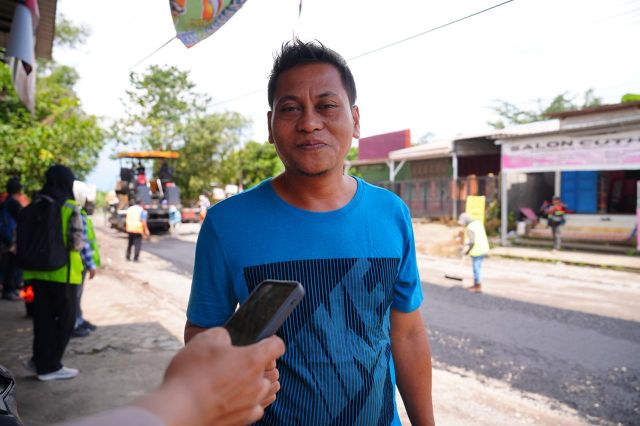 Warga Pattalasang Gowa Bersyukur, Perbaikan Jalan Poros Yasin Limpo Mulai Dirasakan