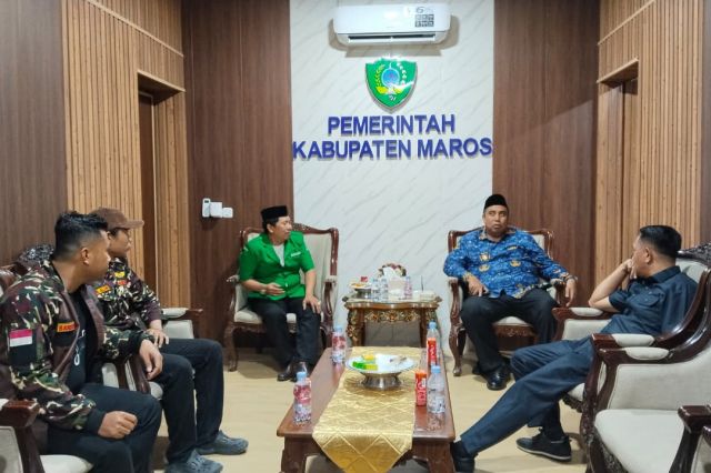 Gelar Audiens! GP Ansor Maros Bersama Bupati, Bahas Hal Ini