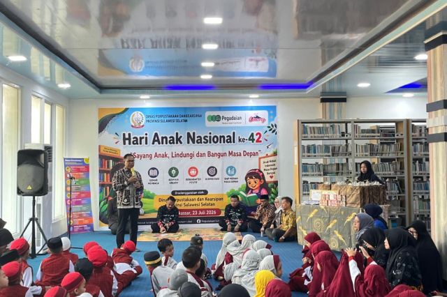 Peringati HAN ke-42, Dispusarsip Sulsel Perkuat Budaya Baca Sejak Usia Dini
