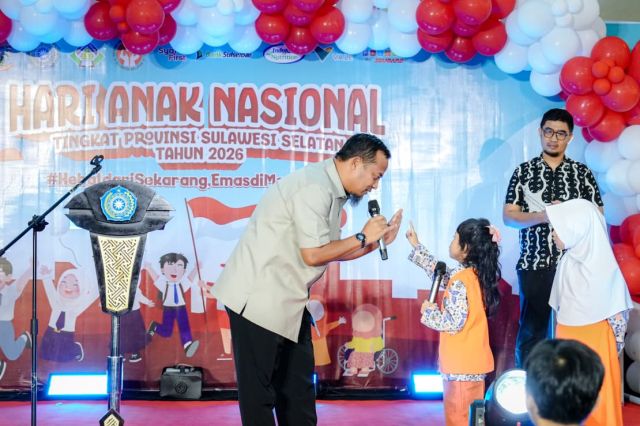 Peringatan HAN ke-42, Gubernur Sulsel Dorong Penguatan Generasi Emas Sejak Dini