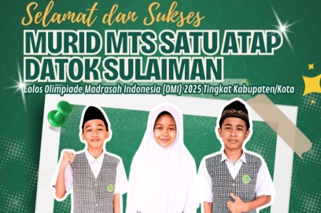Tiga Siswa MTs Datok Sulaiman Palopo Lolos ke Tingkat Provinsi (OMI) 2025
