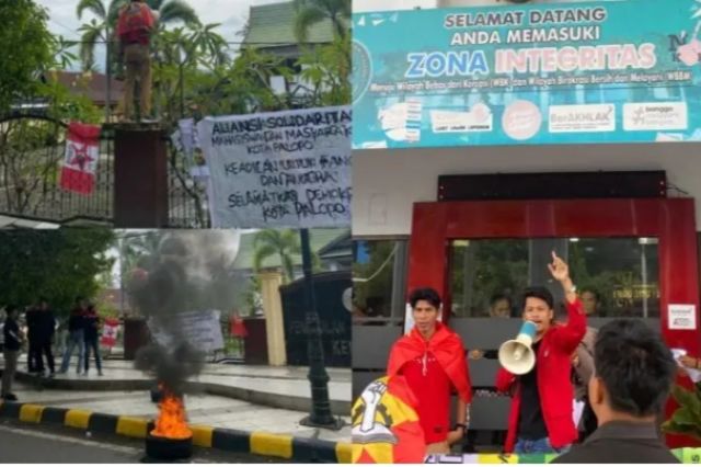 Tuntut Keadilan, Aliansi Solidaritas Mahasiswa Palopo Gelar Aksi di Depan PN Palopo