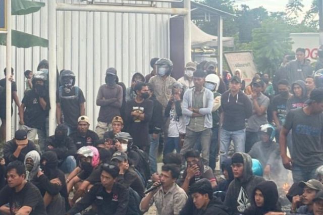 Polres Luwu Kawal Aksi Unjuk Rasa di PT BMS, Pastikan Situasi Tetap Kondusif